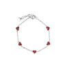 Pulseira corações em aço