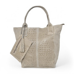 Mala Shopper em pele