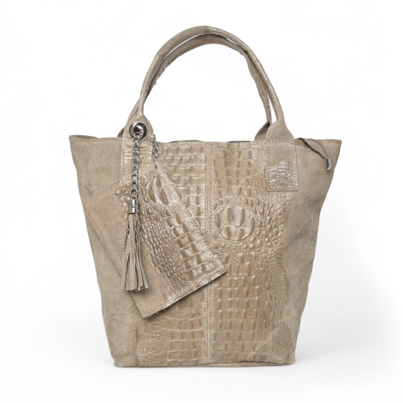 Mala Shopper em pele