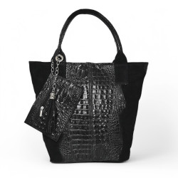 Mala Shopper em pele
