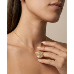 Colar Encantos Flor Esmalte