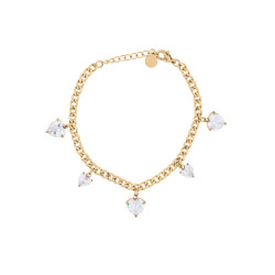 Pulseira com Brilhante Coração