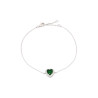 Pulseira Pedra Coração Verde