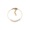 Pulseira Aço c/ Pérolas