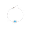 Pulseira Pedra Retangular Azul