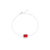 Pulseira Pedra Retangular Vermelho